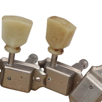 Kluson® 3/3by side Gibson style AGED Ltd.Edt. VTR Tuners Single Line/Single Ring Nickel image 4