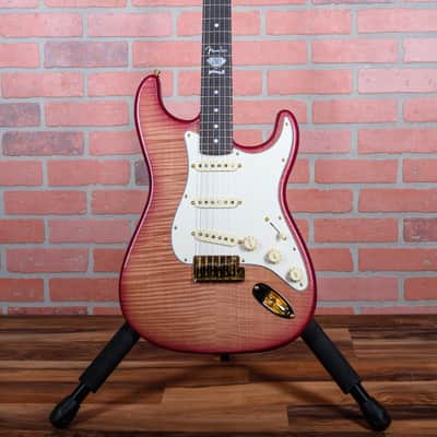 Fender Custom Shop 60th Anniversary Presidential Stratocaster AAA Flame Maple Top Wine Red Stain 2006 w/OHSC image 4