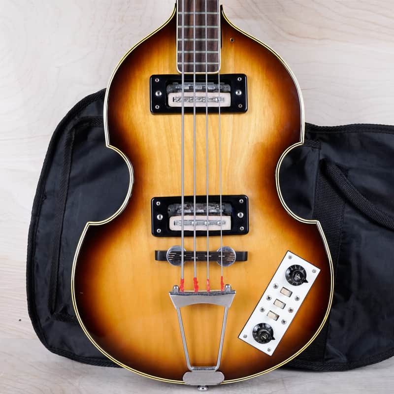 Greco VB-360 Violin Bass MIJ 1970s Sunburst Vintage Japan w/ Bag image 1