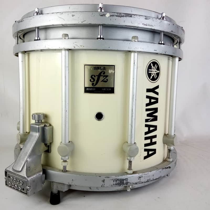 Yamaha 11x13"9300 SFZ Marching Snare Drum MS9213U White Japan Die-Cast Rims/Hoop image 1