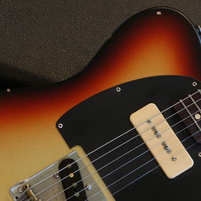 2022 LSL T-Bone One P90 Electric Guitar Metallic Sunburst + OHSC image 3