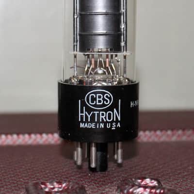 CBS HYTRON 6V6GT VT-107 BLACK PLATE D GETTER TEST NOS++ VINTAGE 1950's image 1