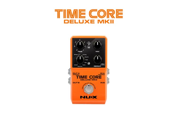 NuX Time Core Deluxe MKII delay pedal with 7 different types & phrase looper image 1