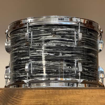 1967 Ludwig 12" Oyster Black Pearl 8x12" Rack Tom image 6