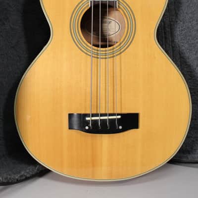 Washburn Vantage VB30CE Acoustic-Electric Cutaway Bass Natural w/OHSC image 2