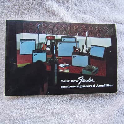 Fender Amplifier Owners Manual 1965/1966 Blackface Fender Amplifier Operators Guide Cool Vintage Paper image 1