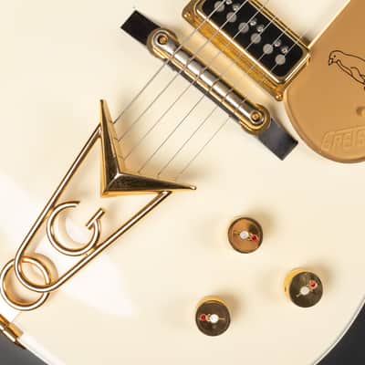 2003 Gretsch G6134 White Penguin - White | Japan Singlecut Dynasonic Pickups Ebony Fretboard w/ Hump Block Feather Motif Inlays First Production Year | OHSC image 19