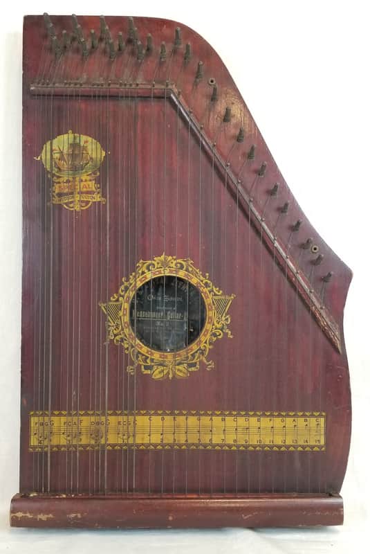 Oscar Schmidt Antique Menzenhauer Guitar-Zither No. 2, Special Hudson-Fulton Model, 31-String, 1909 image 1