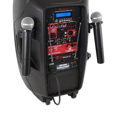 Rockville 12" Portable Karaoke Machine/System w/ (2) Wireless Microphones+LED's image 19