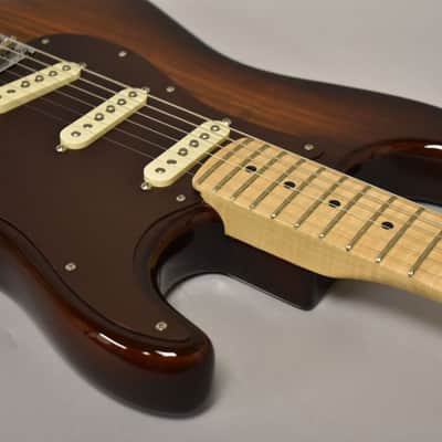 Fender Limited Edition Exotic Collection Shedua Top Stratocaster 2017 Shaded Edge Burst image 9