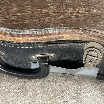 Vintage 1960’s-1970’s Gibson Hardshell EB Bass Case Made in USA Yellow Gold Interior - TLC image 11