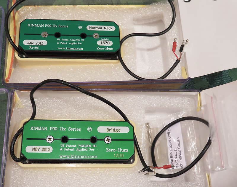 Kinman P-90 Hx Zero Hum Noiseless Set, Best P90's On The Market! image 1