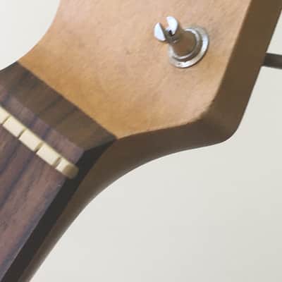 Vintage Modern Spec Lefty Fender Licensed Made in Japan Aged Relic Strat Guitar Neck Amber Loaded MIJ Nickel Gotoh Tuners image 4