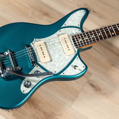 Veritas Riverton Bigsby Guitar w/ PoleCats P-90s & RW Fretboard –Ocean Turquoise image 9