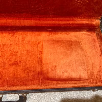 VINTAGE FENDER BASS 1965 to 1970 NO TAIL LOGO BLACK TOLEX CASE CLEAN! image 12