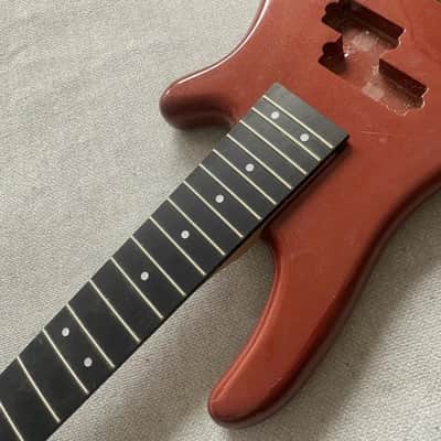 Red 5 String Bass Basswood Body with Maple Neck image 5