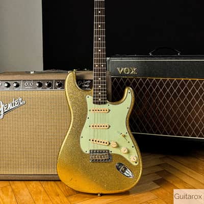 2005 Fender 64 Greg Fessler Strat Gold Sparke Masterdesign image 1
