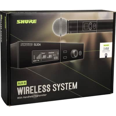 Shure SLXD24/SM58 Digital Wireless Handheld Microphone System with SM58 Capsule (G58: 470 to 514 MHz) image 7