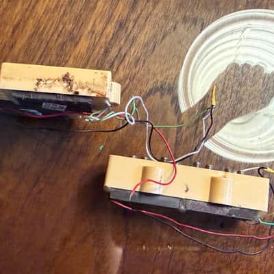 Vintage DiMarzio P/J Pickup set 1980 - Cream image 9