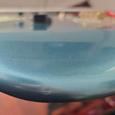 Squier James Johnston Signature Jazz Bass 2010 - Lake Placid Blue image 11