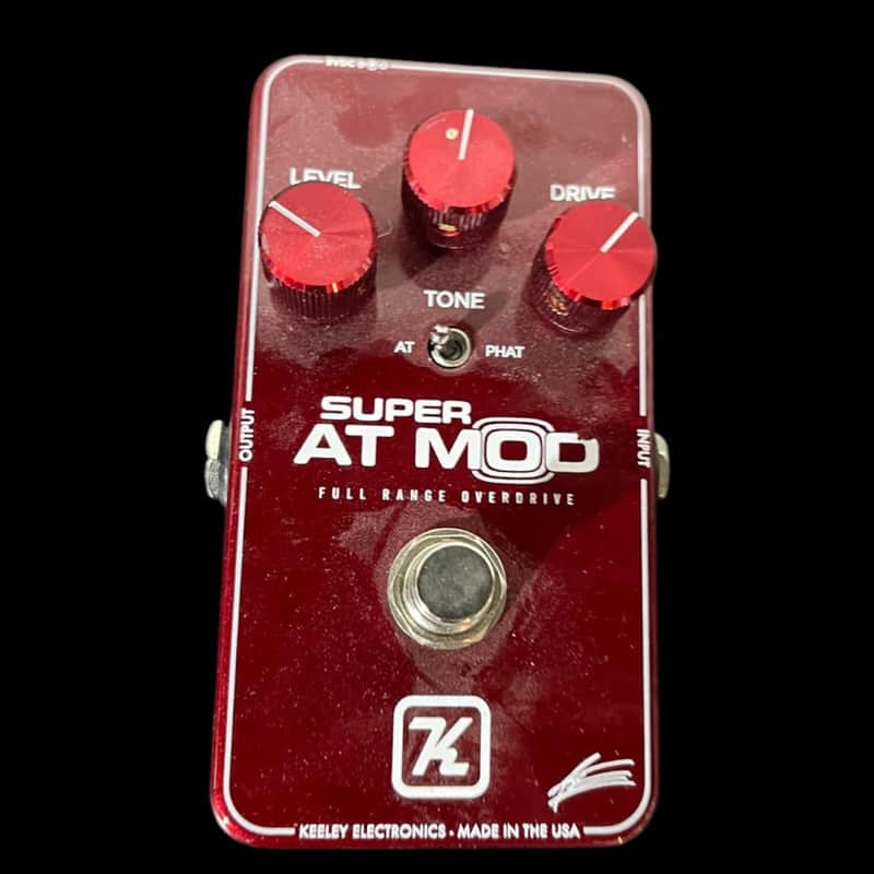 Keeley Super AT Mod Andy Timmons Signature Overdrive 2023 - Present - Red X13775 image 1