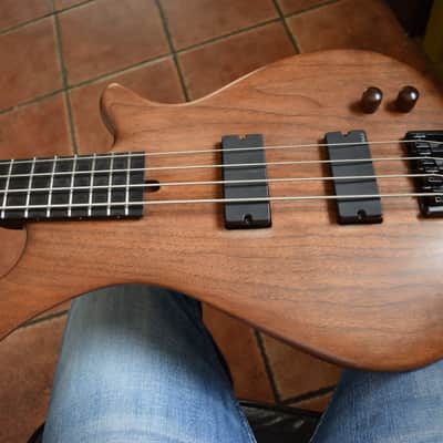 Warmoth Jazz Bass, Custom built solid walnut body! Wenge neck and ebony board, EMG's , Sweet! image 13