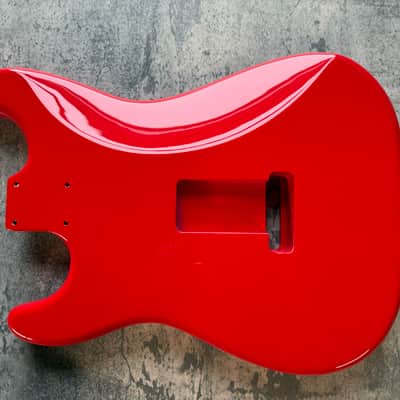BMC Guitar Body Strat® Stratocaster® Standard SSS Route FIESTA RED image 3