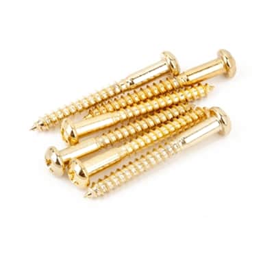 Fender 001-8787-049 Vintage-Style Stratocaster Bridge Mounting Screws (6)