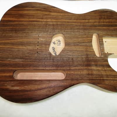 Cherry Wood \ Black Walnut Top Telecaster Tele Body 4lb 13oz 1971 image 6