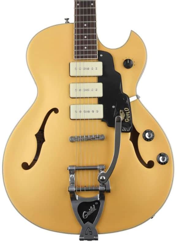 Guild Starfire I Jet 90 with Vibrato - Satin Gold image 1