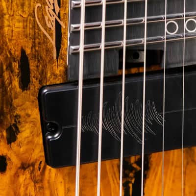 Legator G7FSS-DV Ghost 7-String Multi-Scale Headless Electric Guitar - Death Valley with Gig Bag image 10