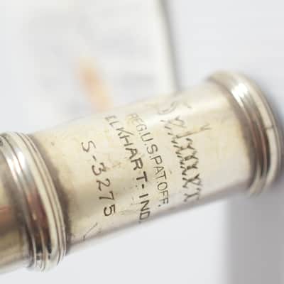Vintage Selmer Handmade Solid Sterling Silver Flute Open Hole w/ Offset G C Foot image 7
