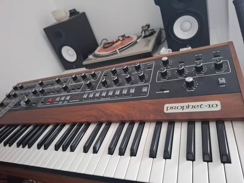 Sequential Prophet-10 61-Key 10-Voice Polyphonic Synthesizer 2020 - Present - Black with Wood Sides image 1