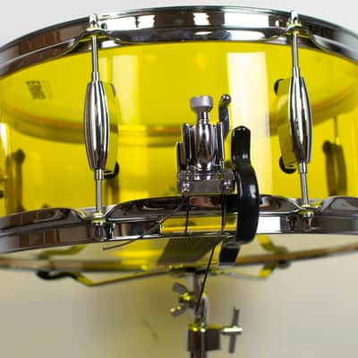 Standard Drum Co. 6x14 Yellow Acrylic Snare Drum image 3