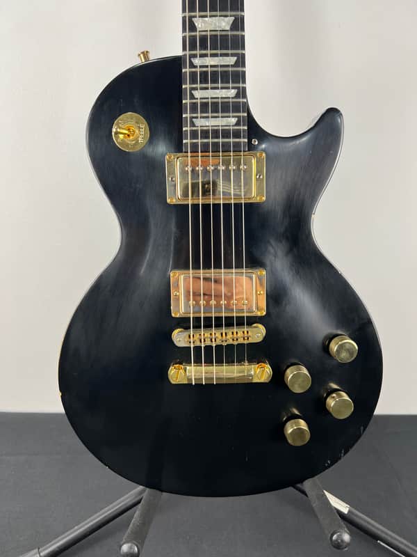 Gibson Les Paul Studio 1993 - Black with brass hardware image 1