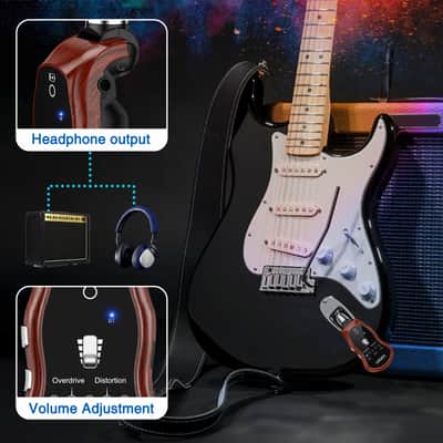 LEKATO Guitar Headphone Amplifier w/ bluetooth Receiver Clean Chorus Overdriver image 6