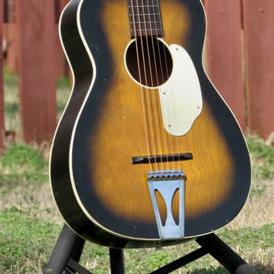 ~Rare~ 1970 Fender Harmony Stella F-1000 Parlor Guitar - All Solid Wood! Pro Setup - Made in USA image 4