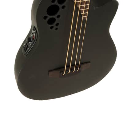 Ovation Pro Series Elite TX E-Acoustic Bass B778TX-5, Black Textured (B778TX-5-G) image 11