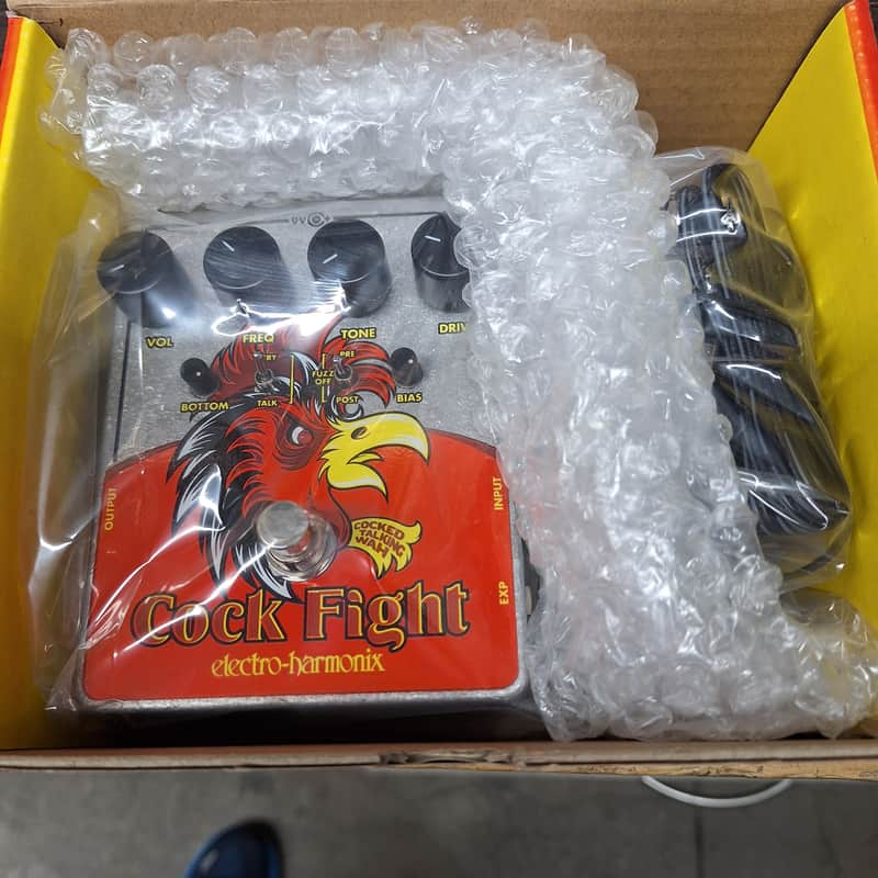 Electro-Harmonix Cock Fight Cocked Talking Wah 2015 - Present - Orange / Gray / Yellow image 1