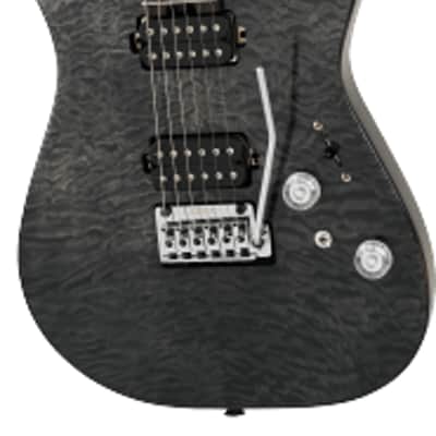 Charvel Pro-Mod Plus DK24 Electric Guitar. HH 2PT EB QM, Ebony Fingerboard - Midnight Ocean image 2
