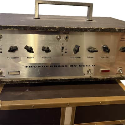 Guild Thunderbass Head 1960s - Black image 1