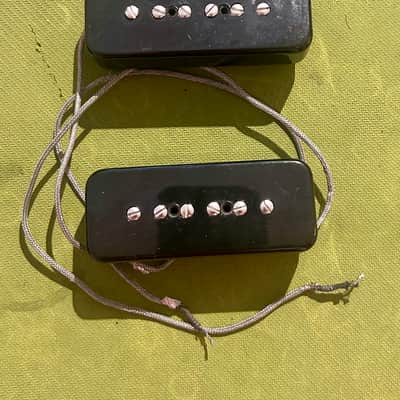 Pair of Gibson P-100 Pickups 1990s - Black image 1
