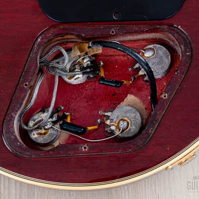 1975 Gibson Les Paul Custom Vintage Guitar Cherry w/ T Tops, Case image 15