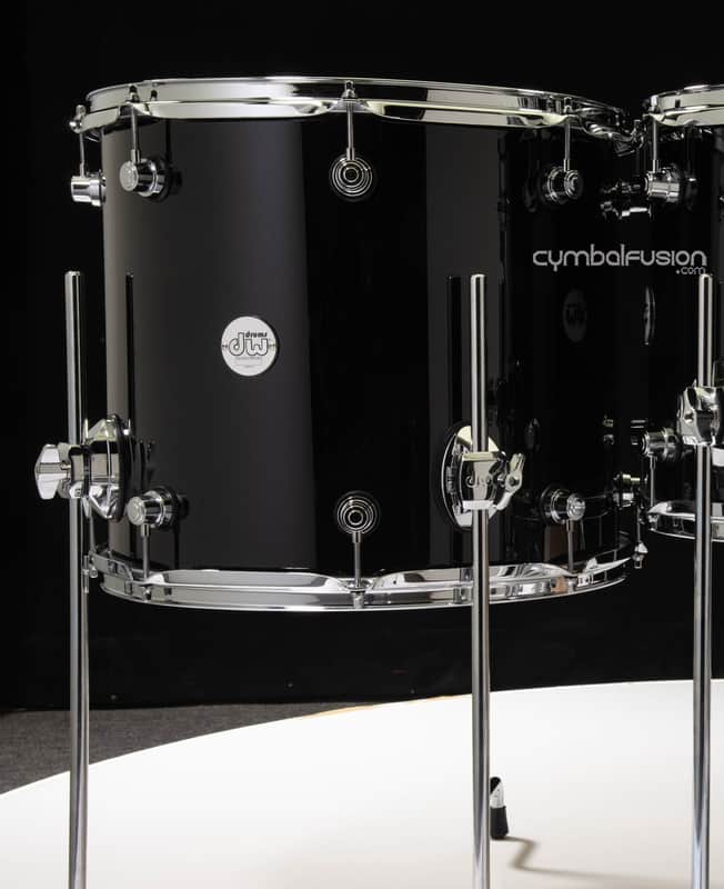 DW Design Series 12x14 Floor Tom - Piano Black image 1