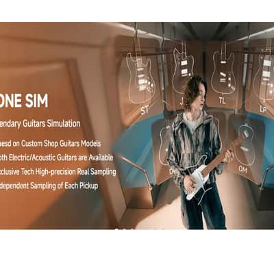 Donner Hush X PRO Headless Ultra Light rechargeable electronic Guitar with effects system White image 7