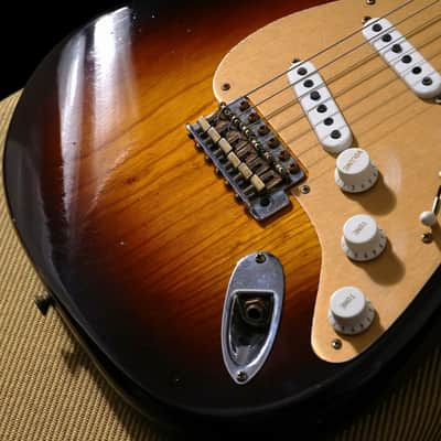 Fender Custom Shop LTD 70th Anniversary 1954 Stratocaster Journeyman Relic Wide Fade Chocolate [LXX0193] (06/01) image 4