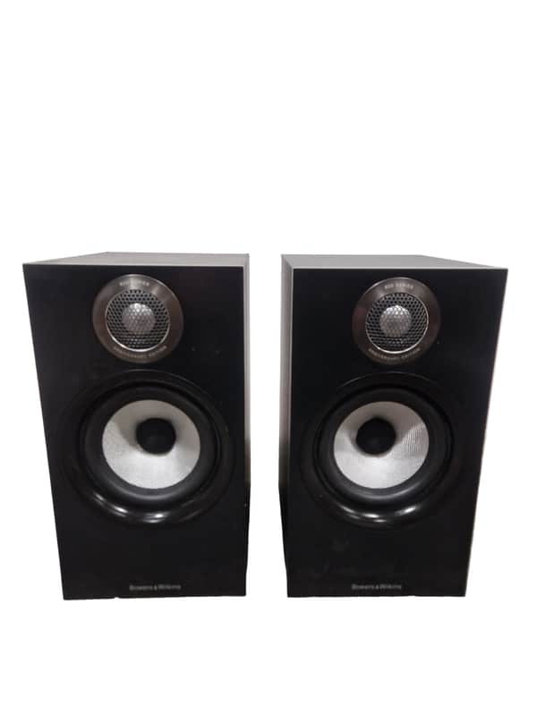 Bowers & Wilkins 607 S2 Anniversary Edition - Bookshelf Speakers - Pair - Black - Good image 1