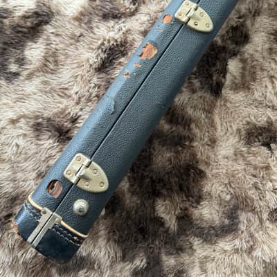 1960s Fender Jazz Bass Vintage Hard Case - Black / Orange image 12