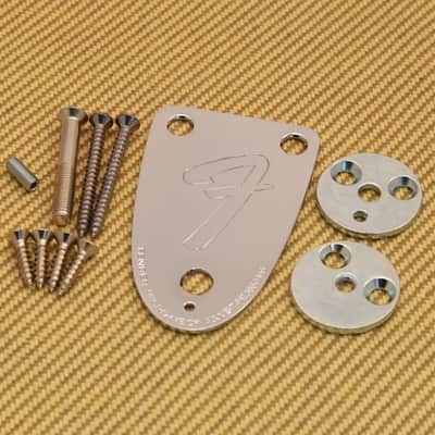 3BOLTKIT-B Fender USA 3-bolt Bass Plate Kit 70s Telecaster & Jazz J Bass