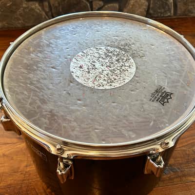 Vintage 1980s Tama Imperialstar 10 x 14 Drum Concert Tom OG Jet Black Wrap image 10